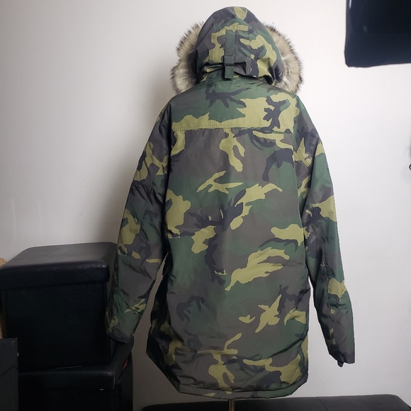 NWT Polo Ralph Lauren Green Camo Down Parka Coat Size L - Picture 10 of 13